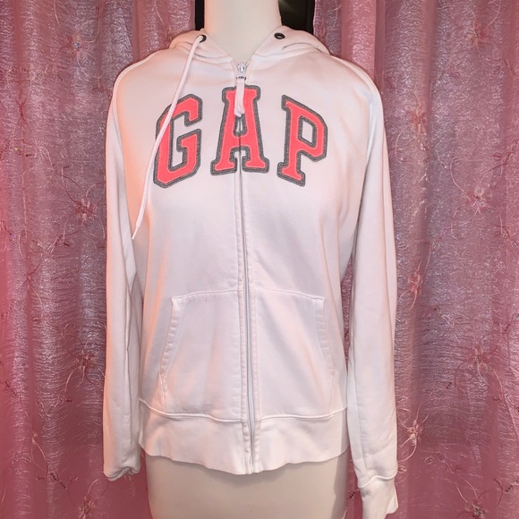 GAP White and Pink Hoodie - Picture 1 of 1